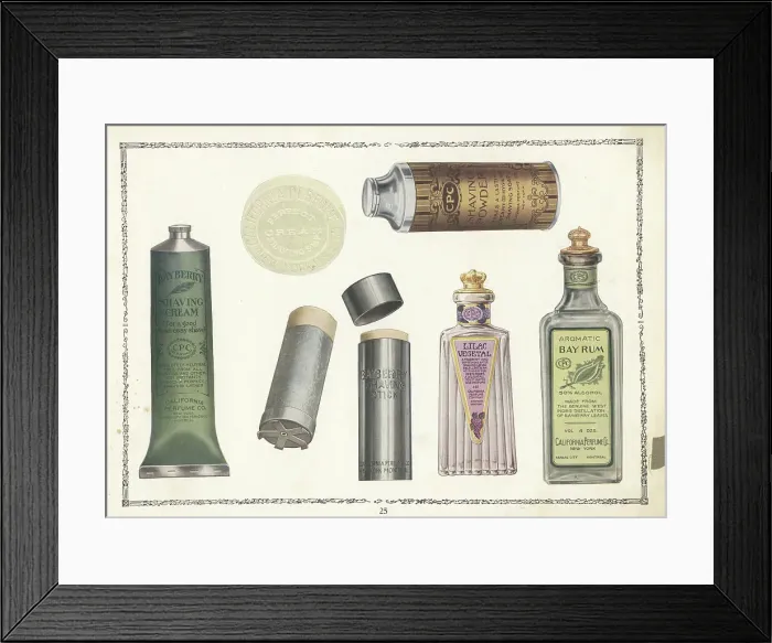 Framed Print : CPC brand mens hygiene products from 1926 Framed Print : CPC brand mens hygiene products from 1926