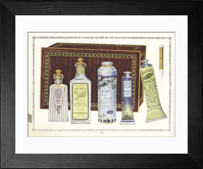Framed Print : New Humidor Shaving Set from CPC, 1926 Framed Print : New Humidor Shaving Set from CPC, 1926