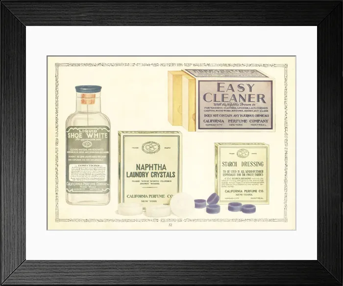 Framed Print : CPC brand cleaning products, 1926 Framed Print : CPC brand cleaning products, 1926