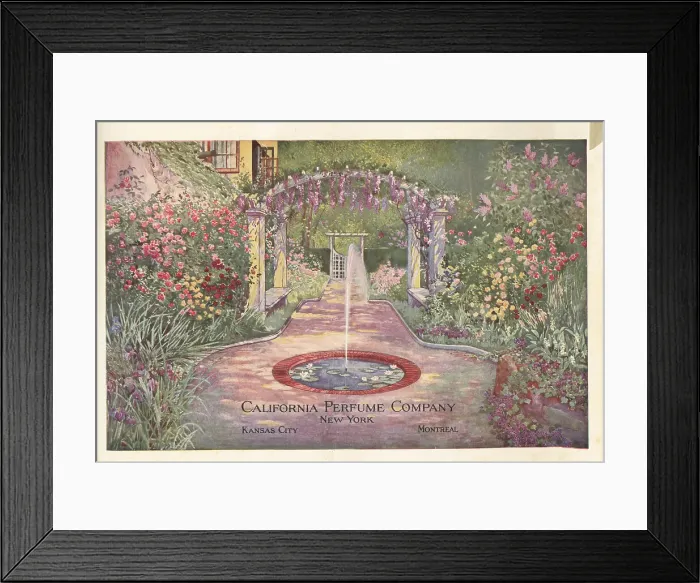 Framed Print : Title page from California Perfume Company catalog, 1927 Framed Print : Title page from California Perfume Company catalog, 1927