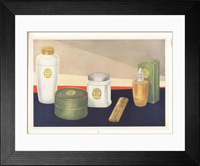 Framed Print : American Ideal brand cosmetics from CPC, 1927 Framed Print : American Ideal brand cosmetics from CPC, 1927