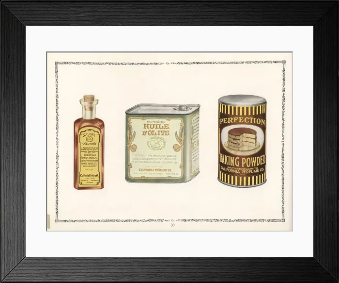 Framed Print : CPC brand food items, 1927 Framed Print : CPC brand food items, 1927