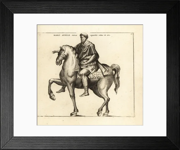 Framed Print : Equestrian Statue of Roman Emperor Marcus Aurelius Framed Print : Equestrian Statue of Roman Emperor Marcus Aurelius