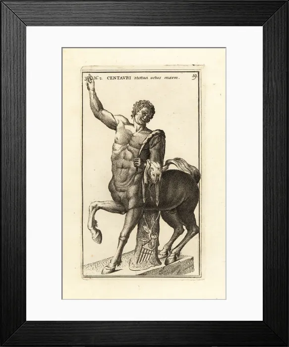 Framed Print : Statue of a young centaur Nessus with pedum and animal pelt Framed Print : Statue of a young centaur Nessus with pedum and animal pelt