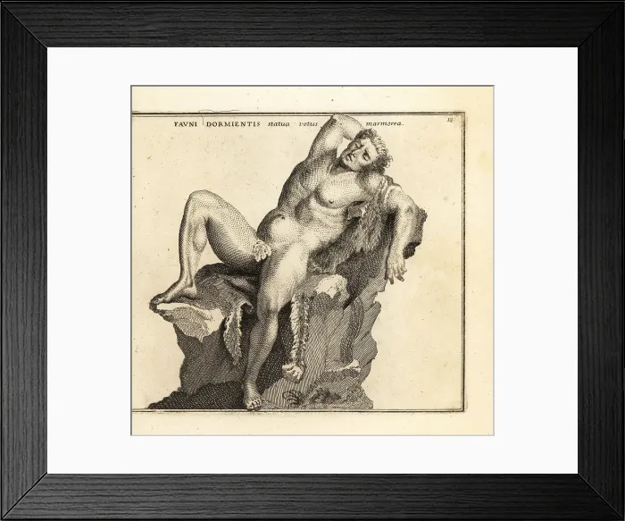 Framed Print : Barberini Faun, now in the Glyptothek in Munich, Germany Framed Print : Barberini Faun, now in the Glyptothek in Munich, Germany
