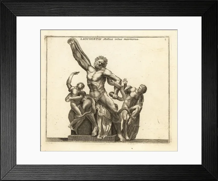 Framed Print : Statue of Laocoon and his sons attacked by sea serpents Framed Print : Statue of Laocoon and his sons attacked by sea serpents