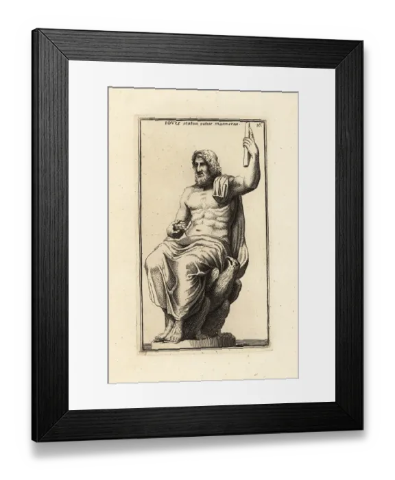 Framed Print : Statue of the Roman god Jove or Jupiter Framed Print : Statue of the Roman god Jove or Jupiter