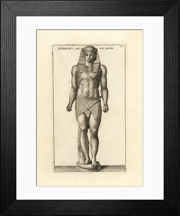 Framed Print : Statue of a deity known as Averrunci to the Romans, Apotropaei t Framed Print : Statue of a deity known as Averrunci to the Romans, Apotropaei t