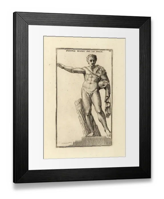 Framed Print : Statue of Gnaeus Pompeius Magnus, Pompey the Great Framed Print : Statue of Gnaeus Pompeius Magnus, Pompey the Great