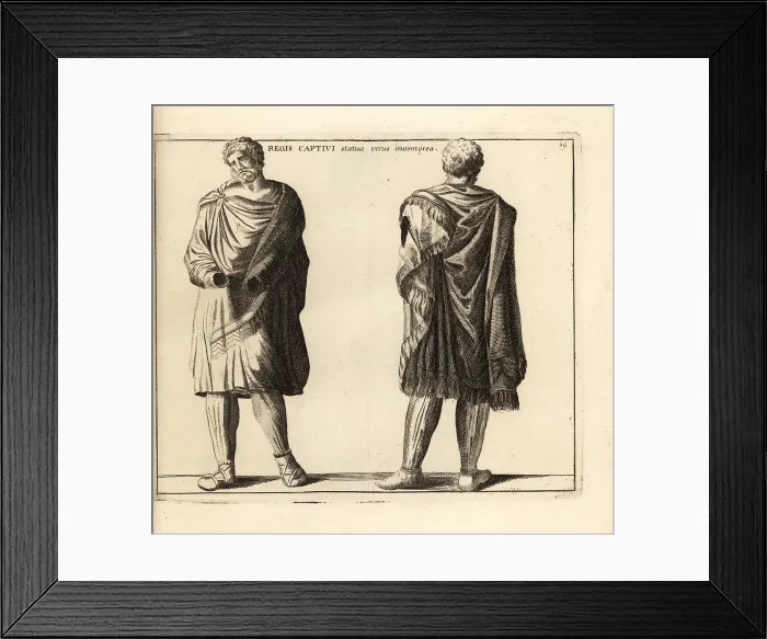 Framed Print : Statue of a captured Barbarian king, 2nd century AD Framed Print : Statue of a captured Barbarian king, 2nd century AD