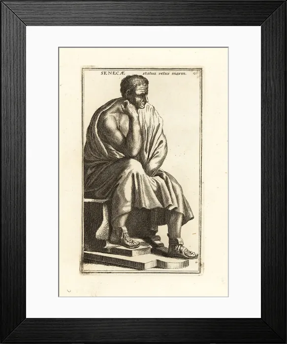 Framed Print : Statue of Seneca, Roman Stoic philosopher Framed Print : Statue of Seneca, Roman Stoic philosopher