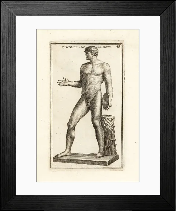 Framed Print : Statue of the Discophoros by Polyclitus Framed Print : Statue of the Discophoros by Polyclitus