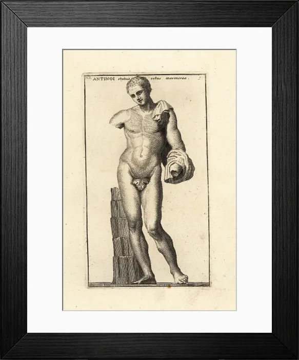 Framed Print : Statue of Antinous, Greek youth, favourite of Emperor Hadrian Framed Print : Statue of Antinous, Greek youth, favourite of Emperor Hadrian