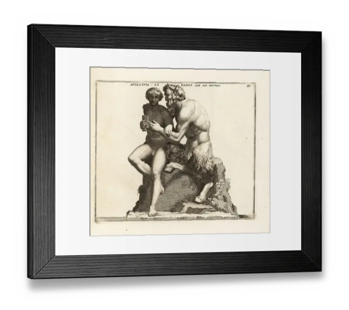 Framed Print : Statue of Roman god Pan and the shepherd Daphnis Framed Print : Statue of Roman god Pan and the shepherd Daphnis