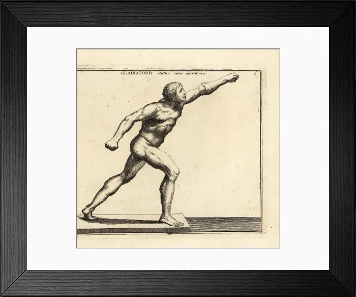 Framed Print : The Borghese Gladiator, Louvre, Paris Framed Print : The Borghese Gladiator, Louvre, Paris