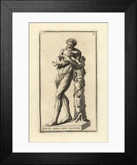 Framed Print : Marble statue of Silenus cradling the infant Dionysus, Louvre Framed Print : Marble statue of Silenus cradling the infant Dionysus, Louvre