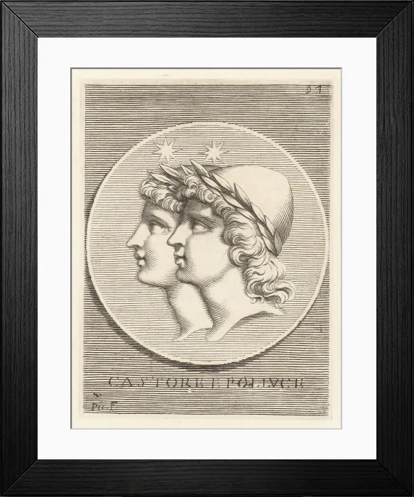 Framed Print : Heads of Castor and Pollux Framed Print : Heads of Castor and Pollux