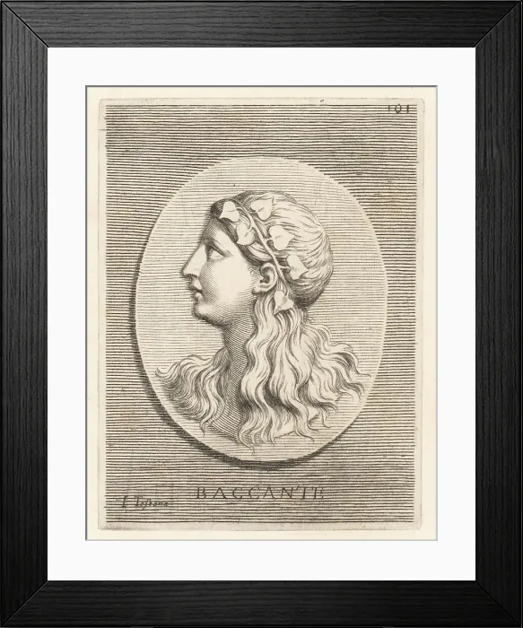 Framed Print : One of the Bacchantes or Bacchae Framed Print : One of the Bacchantes or Bacchae