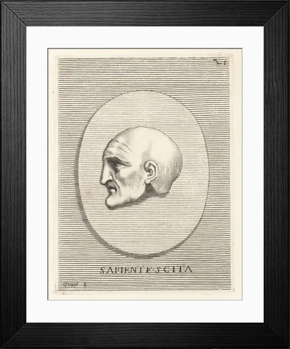 Framed Print : Bust of a Scythian scholar or sage Framed Print : Bust of a Scythian scholar or sage
