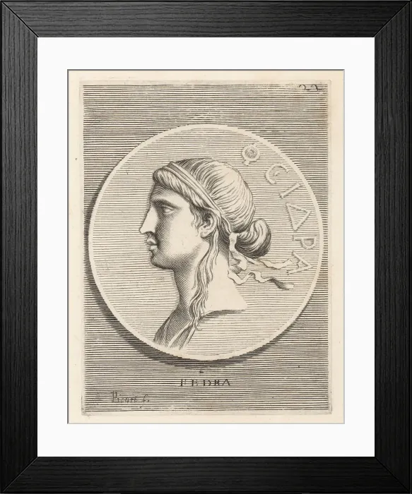 Framed Print : Phaedra, Cretan princess and wife of Theseus, king of Athens Framed Print : Phaedra, Cretan princess and wife of Theseus, king of Athens