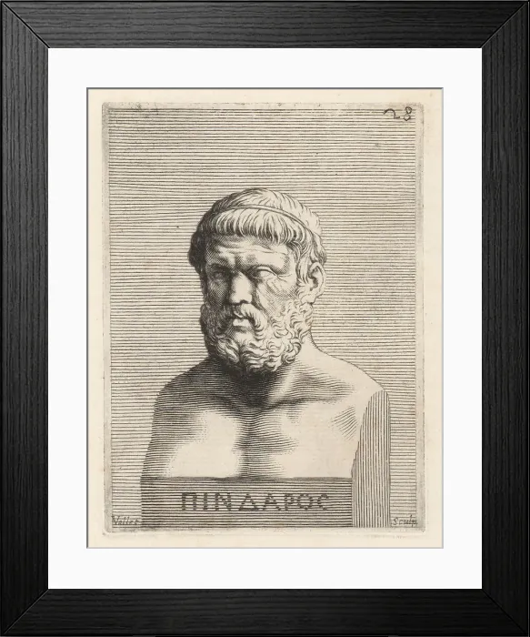 Framed Print : Pindar, c. 518-438 BC, ancient Greek lyric poet from Thebes Framed Print : Pindar, c. 518-438 BC, ancient Greek lyric poet from Thebes