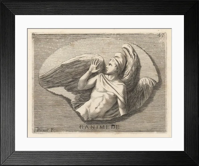 Framed Print : Ganymede, divine hero from Troy, kidnapped to be Zeus cupbearer Framed Print : Ganymede, divine hero from Troy, kidnapped to be Zeus cupbearer