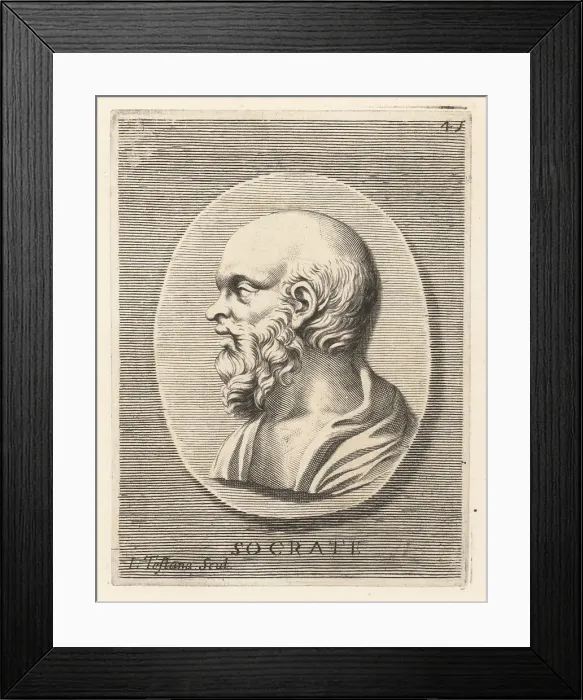 Framed Print : Socrates, Greek philosopher and founder of Western philosophy, c Framed Print : Socrates, Greek philosopher and founder of Western philosophy, c