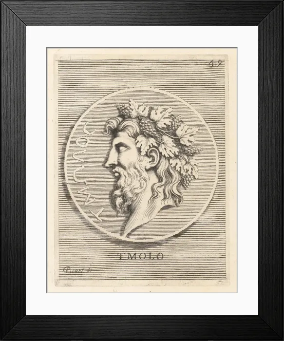 Framed Print : Tmolus, mythical Greek king of Lydia
