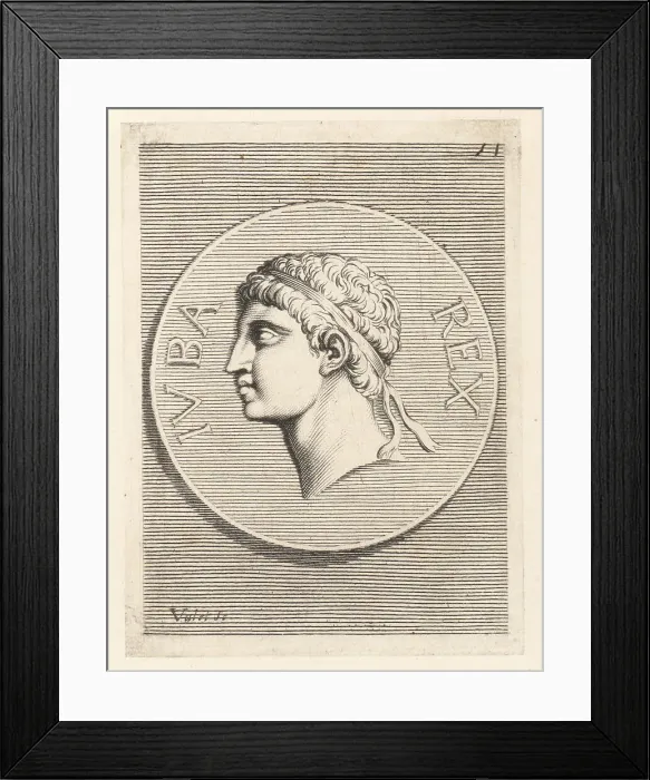 Framed Print : King Juba II of Numidia and Mauretania, c. 48 BC - 23 AD Framed Print : King Juba II of Numidia and Mauretania, c. 48 BC - 23 AD