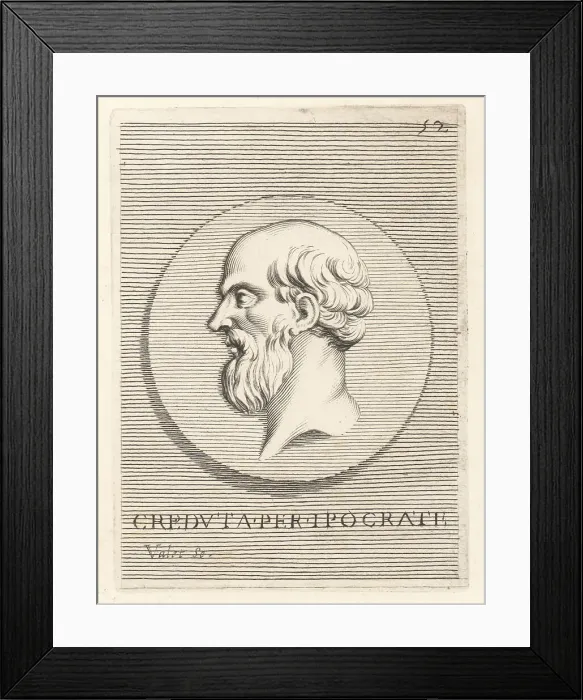 Framed Print : Hippocrates from Kos, ancient Greek physician c.470-370 BC Framed Print : Hippocrates from Kos, ancient Greek physician c.470-370 BC