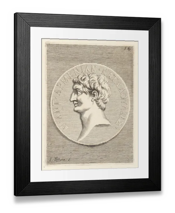 Framed Print : Marcus Antonius, Roman politician and general, 83-30 BC Framed Print : Marcus Antonius, Roman politician and general, 83-30 BC