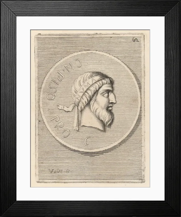 Framed Print : Numa Pompilius, legendary second King of Rome Framed Print : Numa Pompilius, legendary second King of Rome