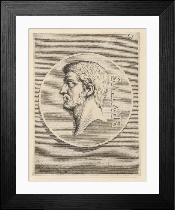 Framed Print : Lucius Junius Brutus, semi-legendary founder of the Roman Republ Framed Print : Lucius Junius Brutus, semi-legendary founder of the Roman Republ