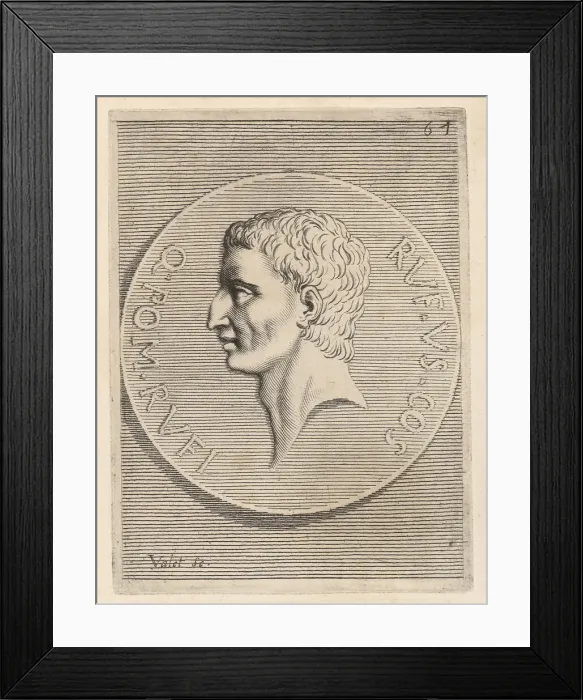 Framed Print : Quintus Pompeius Rufus, consul of the Roman Republic, 1st centur Framed Print : Quintus Pompeius Rufus, consul of the Roman Republic, 1st centur