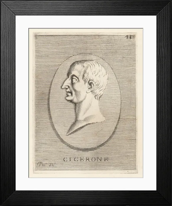 Framed Print : Marcus Tullius Cicero, Roman statesman, lawyer and philosopher Framed Print : Marcus Tullius Cicero, Roman statesman, lawyer and philosopher