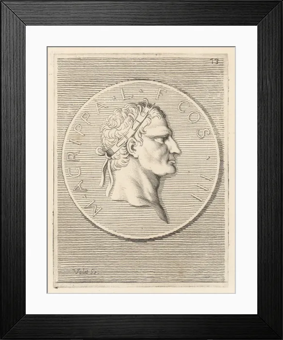 Framed Print : Marcus Vipsanius Agrippa, Roman general, statesman and architect Framed Print : Marcus Vipsanius Agrippa, Roman general, statesman and architect