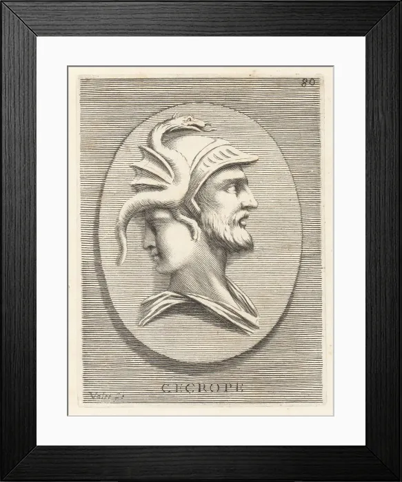Framed Print : Cecrops I, mythical king of Attica, founder of Cecropia (Athens) Framed Print : Cecrops I, mythical king of Attica, founder of Cecropia (Athens)