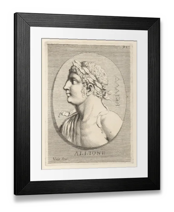 Framed Print : Bust of a young male athlete crowned with victory laurels Framed Print : Bust of a young male athlete crowned with victory laurels