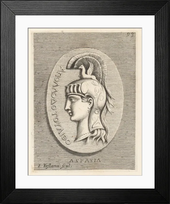 Framed Print : Aspasia, famous for her relationship with the statesman Pericles Framed Print : Aspasia, famous for her relationship with the statesman Pericles
