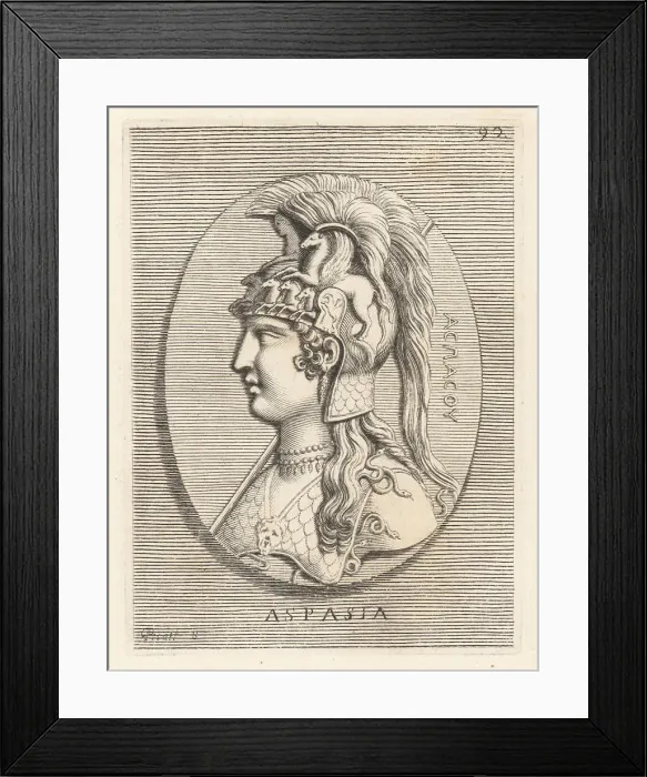 Framed Print : Aspasia, famed for her relationship with the statesman Pericles Framed Print : Aspasia, famed for her relationship with the statesman Pericles