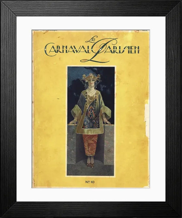 Framed Print : Front cover of le Carnival Parisien, Vol. 10, 1920 Framed Print : Front cover of le Carnival Parisien, Vol. 10, 1920