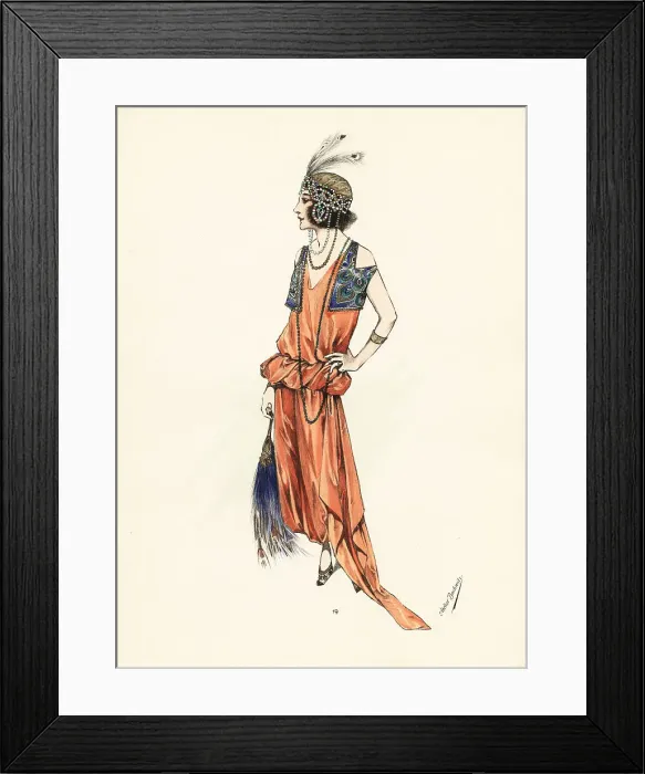 Framed Print : Woman in Oriental fancy-dress costume Framed Print : Woman in Oriental fancy-dress costume