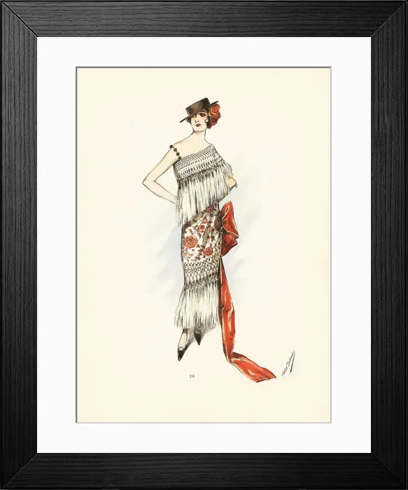 Framed Print : Woman in Spanish fancy-dress costume Framed Print : Woman in Spanish fancy-dress costume