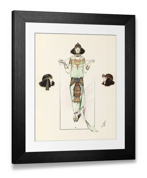 Framed Print : Woman in Egyptian fancy dress costume Framed Print : Woman in Egyptian fancy dress costume