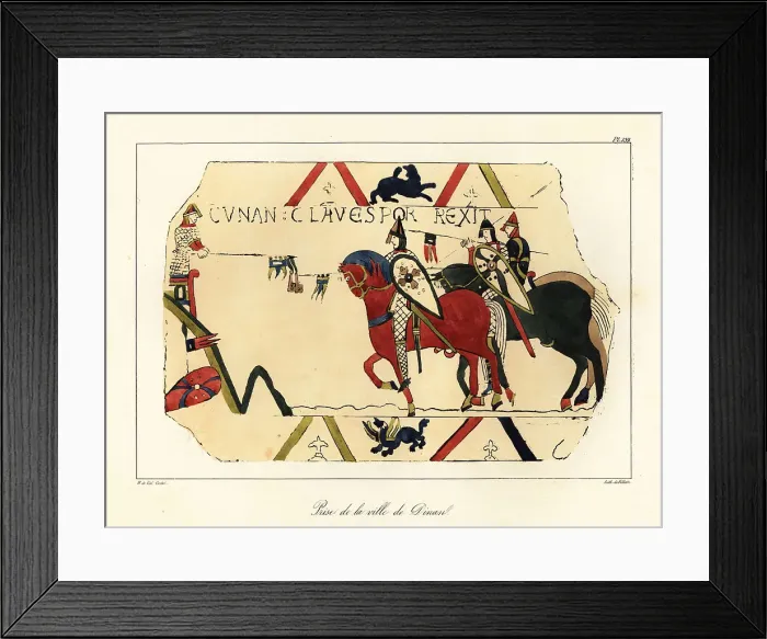 Framed Print : Conan II, Duke of Brittany, surrenders to William of Normandy Framed Print : Conan II, Duke of Brittany, surrenders to William of Normandy