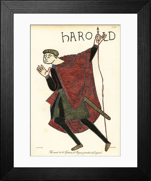 Framed Print : Norman messenger bringing news of Harold before the Battle of Ha Framed Print : Norman messenger bringing news of Harold before the Battle of Ha