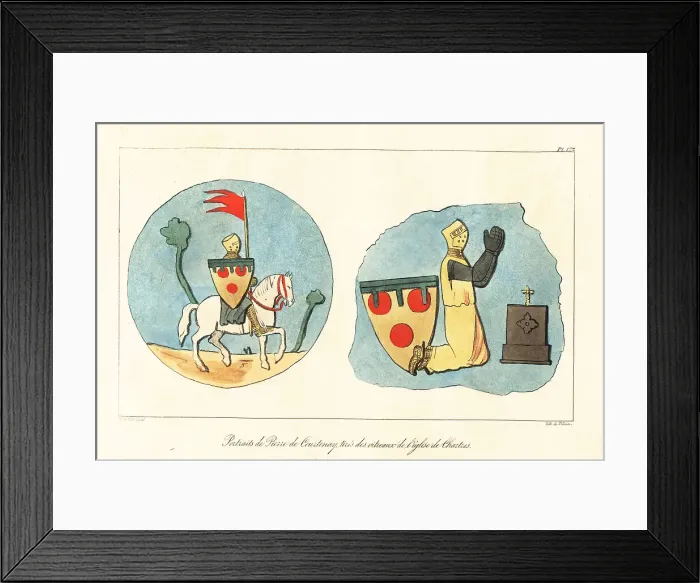 Framed Print : Portraits of Peter of Courtenay, Lord of Conches Framed Print : Portraits of Peter of Courtenay, Lord of Conches