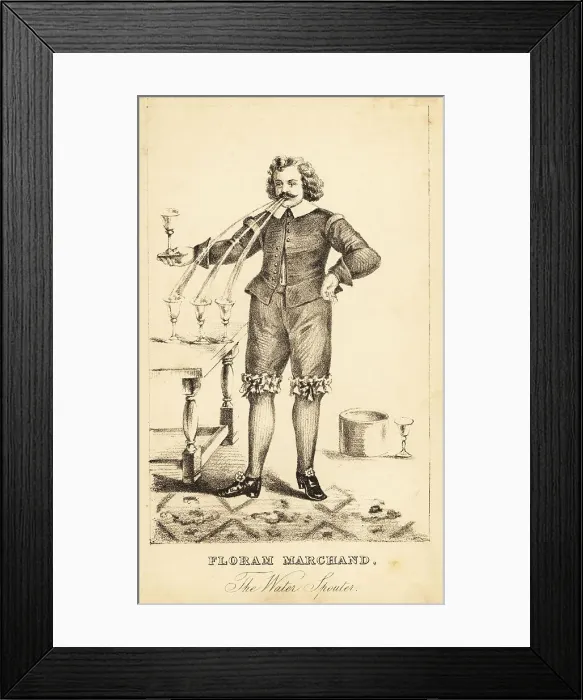 Framed Print : Floram Marchand, the Water Spouter. 17th century Framed Print : Floram Marchand, the Water Spouter. 17th century