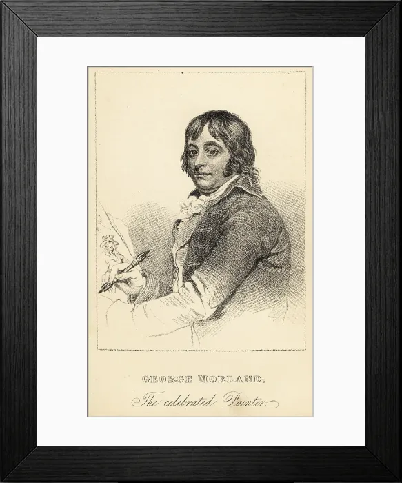 Framed Print : George Morland, the celebrated painter, 1763-1804 Framed Print : George Morland, the celebrated painter, 1763-1804