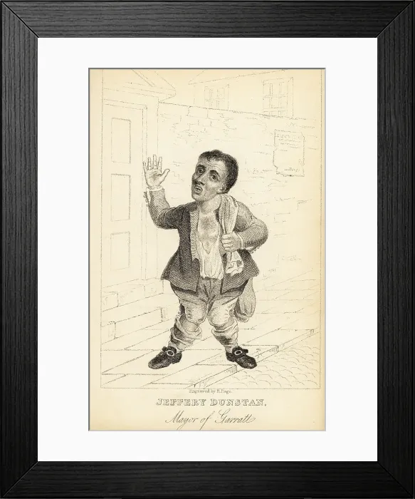 Framed Print : Jeffery Dunstan, Mayor of Garratt, 1759-1797 Framed Print : Jeffery Dunstan, Mayor of Garratt, 1759-1797